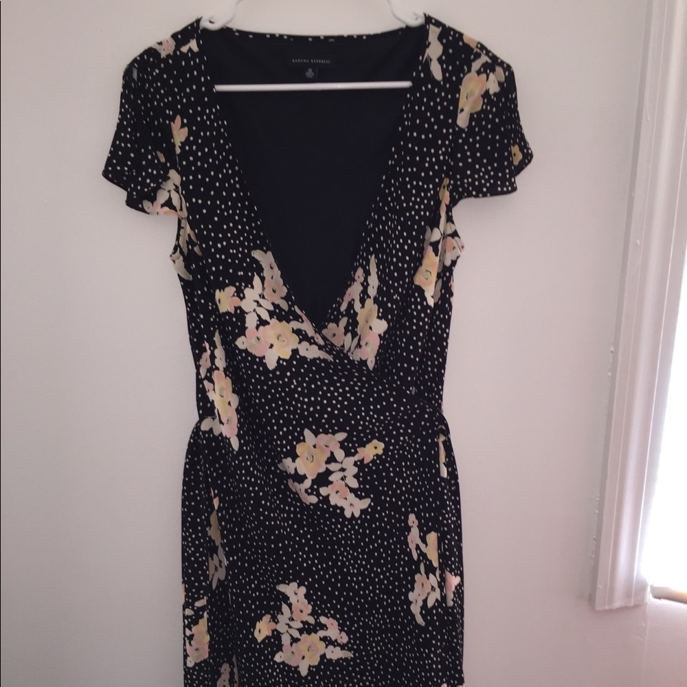 Banana republic wrap around dress